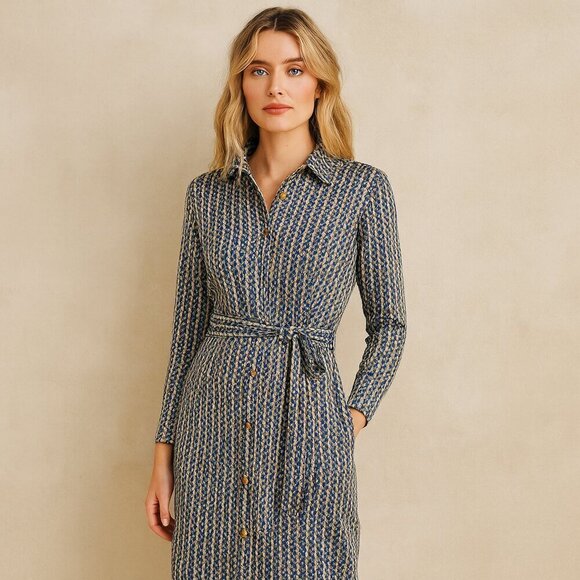 Alexia Admor Dresses & Skirts - Alexia Admor Shirt Dress NWT Geometric Alexia Admor Shirt Dress Patterned Print